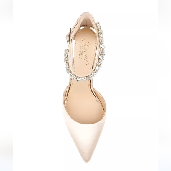 Badgley Mischka Champagne Jewel Heels - Picture 3 of 4
